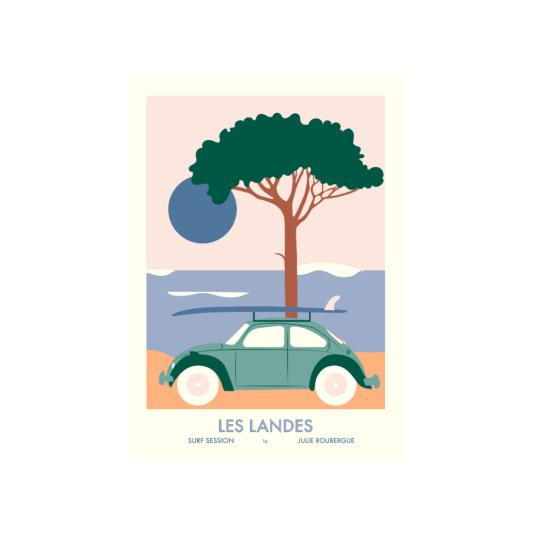 Affiche Julie Roubergue Beetle Les Landes