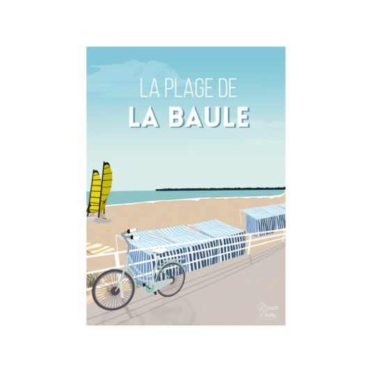 Affiche Breizh Loulou Catamaran La Baule