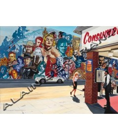 Affiche Alain BERTRAND Movie stars mural 60x80