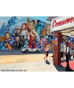 Affiche Alain BERTRAND Movie stars mural