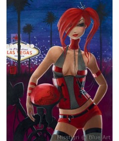 Affiche MISSTIGRI Las Vegas 60x80cm