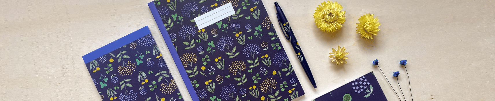 Notebook fantaisie - Papeterie Blue Art
